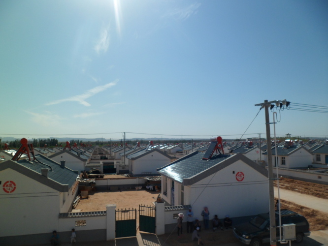青铜峡市2012年生态移民农村能源太阳能热水器安装工程